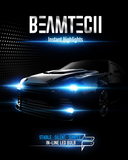 BEAMTECH 9012 LED Bulb, Fanless In Line HIR2 Halogen Replacement 6500K Xenon White