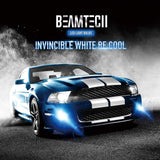 BEAMTECH H3 Led Fog Light Bulb,CSP Chips 800 Lumens 6500K Xenon White Extremely Bright of 2