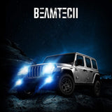 BEAMTECH H4 LED Headlight Bulb, 9003 G-XP Chips 110W 6500K High Power Xenon White Conversion Kits 360 Degree Lighting Plug N Play Replacement