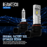 BEAMTECH 9006 Led Fog Light Bulb CSP Chips 6500K 800 Lumens Xenon White Extremely Super Bright