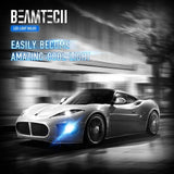 BEAMTECH 9005 Led Fog Light Bulb CSP Chips 6500K 800 Lumens Xenon White Extremely Super Bright