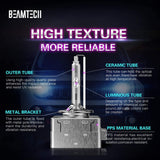 BEAMTECH D1S HID Bulbs,Xenon Headlight Replacement Bulb 35W 6000K Pack of 2