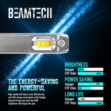BEAMTECH H1 LED Headhight Bulb 30mm Heatsink Base CSP Chips 10000 Lumens Hi/Lo 6500K Xenon White Extremely Super Bright Conversion Kit of 2